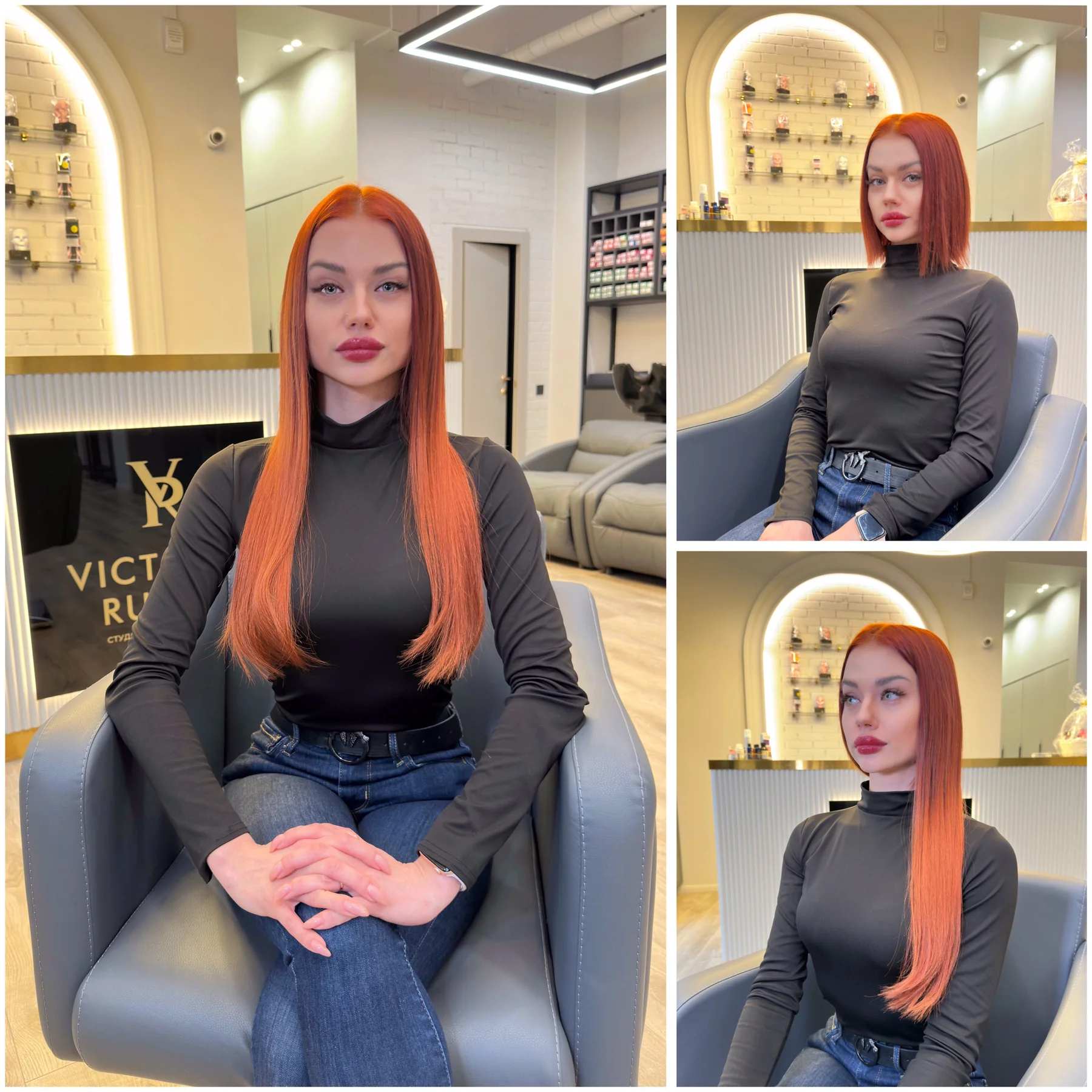 Яркое окрашивание и длина: работа Victoria Russo